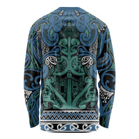 Aotearoa Iwi Ngati Mutunga Long Sleeve Shirt Maori Wharenui House Tribal Pattern LT9 - Polynesian Pride
