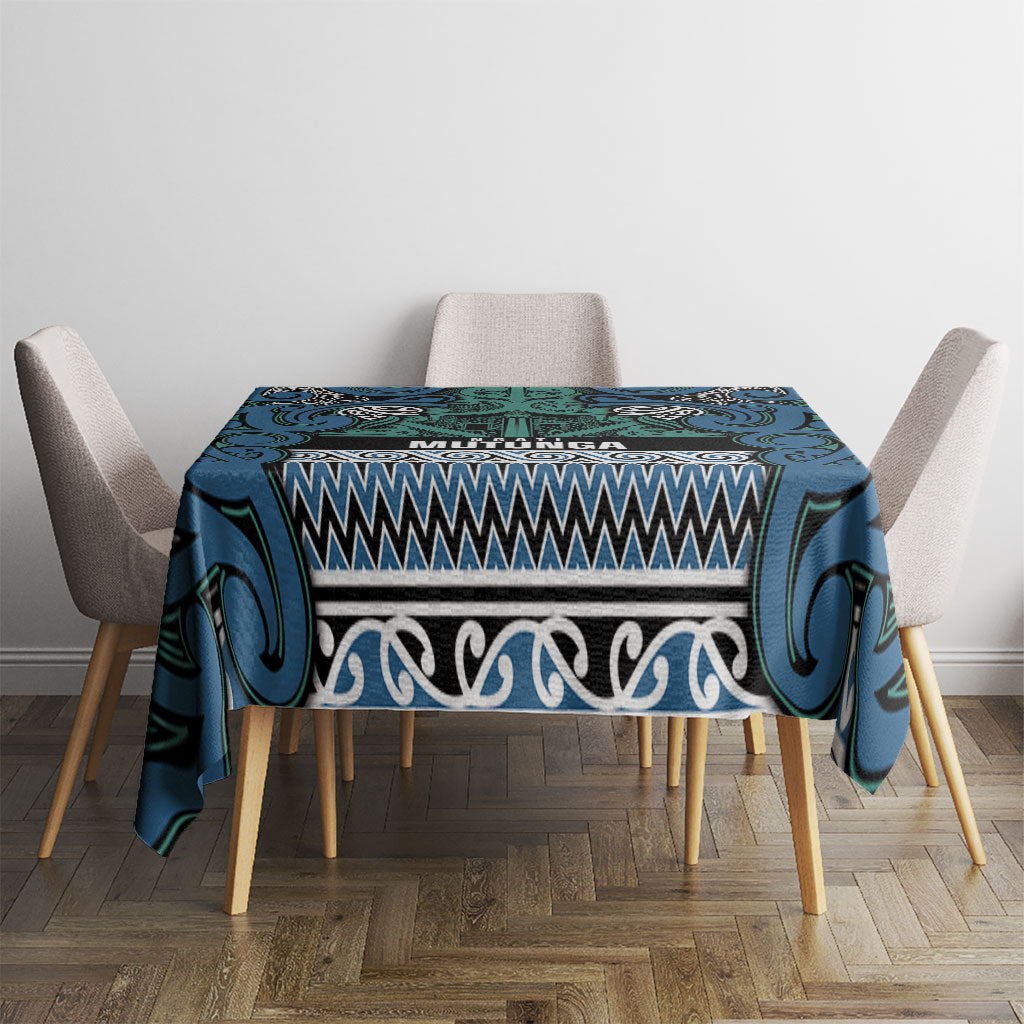 Aotearoa Iwi Ngati Mutunga Tablecloth Maori Wharenui House Tribal Pattern LT9 - Polynesian Pride