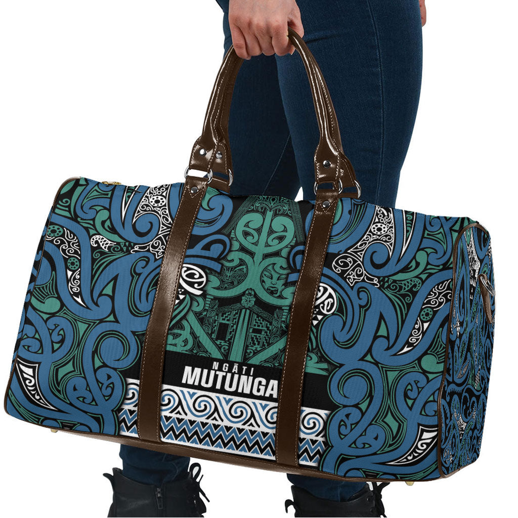Aotearoa Iwi Ngati Mutunga Travel Bag Maori Wharenui House Tribal Pattern LT9 - Polynesian Pride