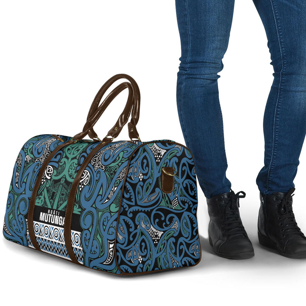 Aotearoa Iwi Ngati Mutunga Travel Bag Maori Wharenui House Tribal Pattern LT9 - Polynesian Pride