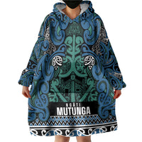 Aotearoa Iwi Ngati Mutunga Wearable Blanket Hoodie Maori Wharenui House Tribal Pattern LT9 - Polynesian Pride