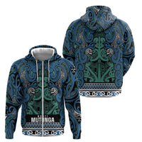 Aotearoa Iwi Ngati Mutunga Zip Hoodie Maori Wharenui House Tribal Pattern LT9 - Polynesian Pride