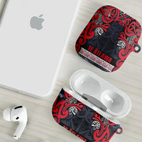 Aotearoa Iwi Te ati Awa AirPods Case Maori Wharenui House Tribal Pattern LT9 - Polynesian Pride