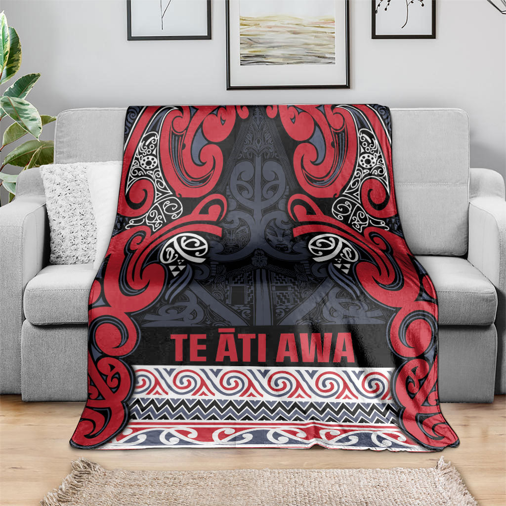 Aotearoa Iwi Te ati Awa Blanket Maori Wharenui House Tribal Pattern LT9 - Polynesian Pride