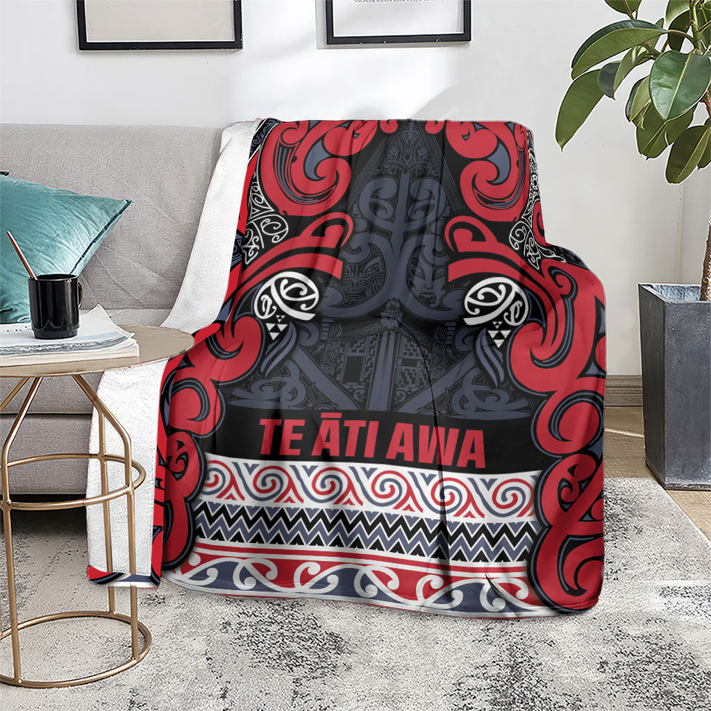 Aotearoa Iwi Te ati Awa Blanket Maori Wharenui House Tribal Pattern LT9 - Polynesian Pride