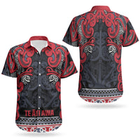 Aotearoa Iwi Te ati Awa Couples Matching Long Sleeve Bodycon Dress and Hawaiian Shirt Maori Wharenui House Tribal Pattern LT9 - Polynesian Pride