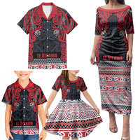 Aotearoa Iwi Te ati Awa Family Matching Puletasi and Hawaiian Shirt Maori Wharenui House Tribal Pattern LT9 - Polynesian Pride