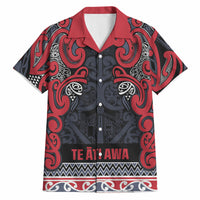 Aotearoa Iwi Te ati Awa Hawaiian Shirt Maori Wharenui House Tribal Pattern LT9 Bright Red - Polynesian Pride