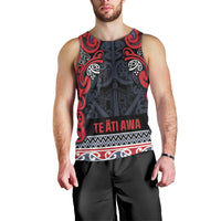 Aotearoa Iwi Te ati Awa Men Tank Top Maori Wharenui House Tribal Pattern LT9 - Polynesian Pride