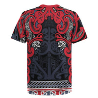 Aotearoa Iwi Te ati Awa Rugby Jersey Maori Wharenui House Tribal Pattern LT9 - Polynesian Pride