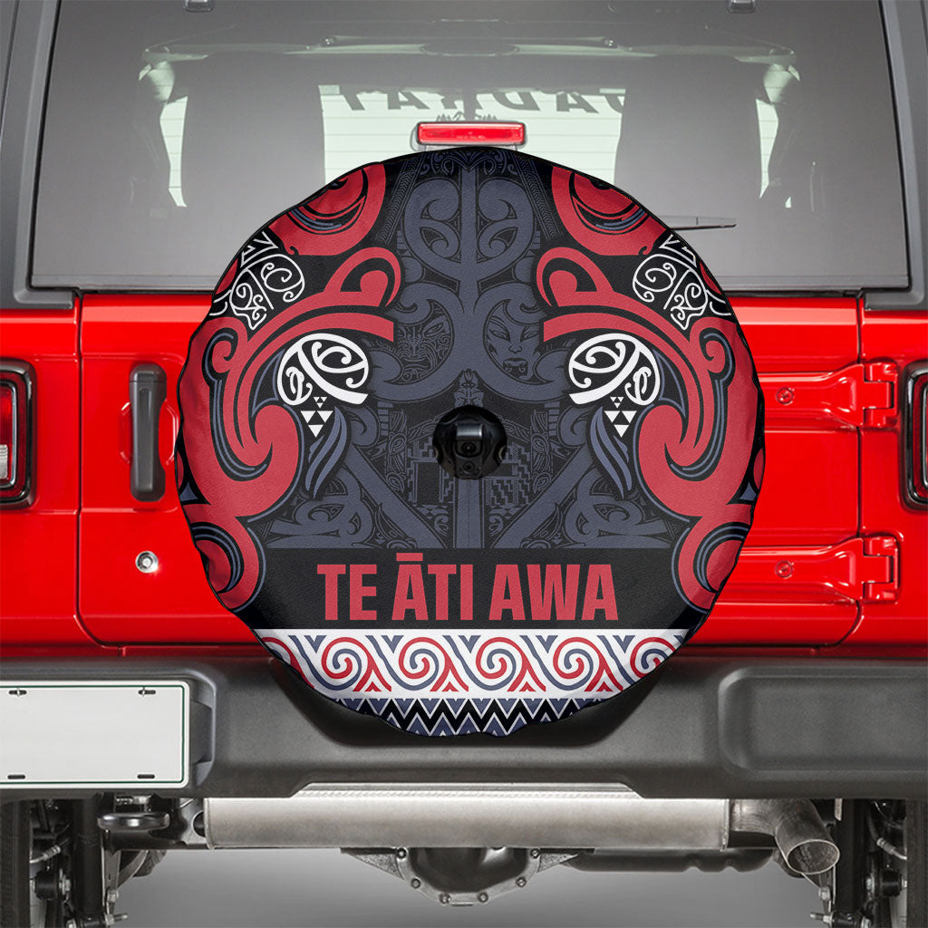 Aotearoa Iwi Te ati Awa Spare Tire Cover Maori Wharenui House Tribal Pattern LT9 - Polynesian Pride