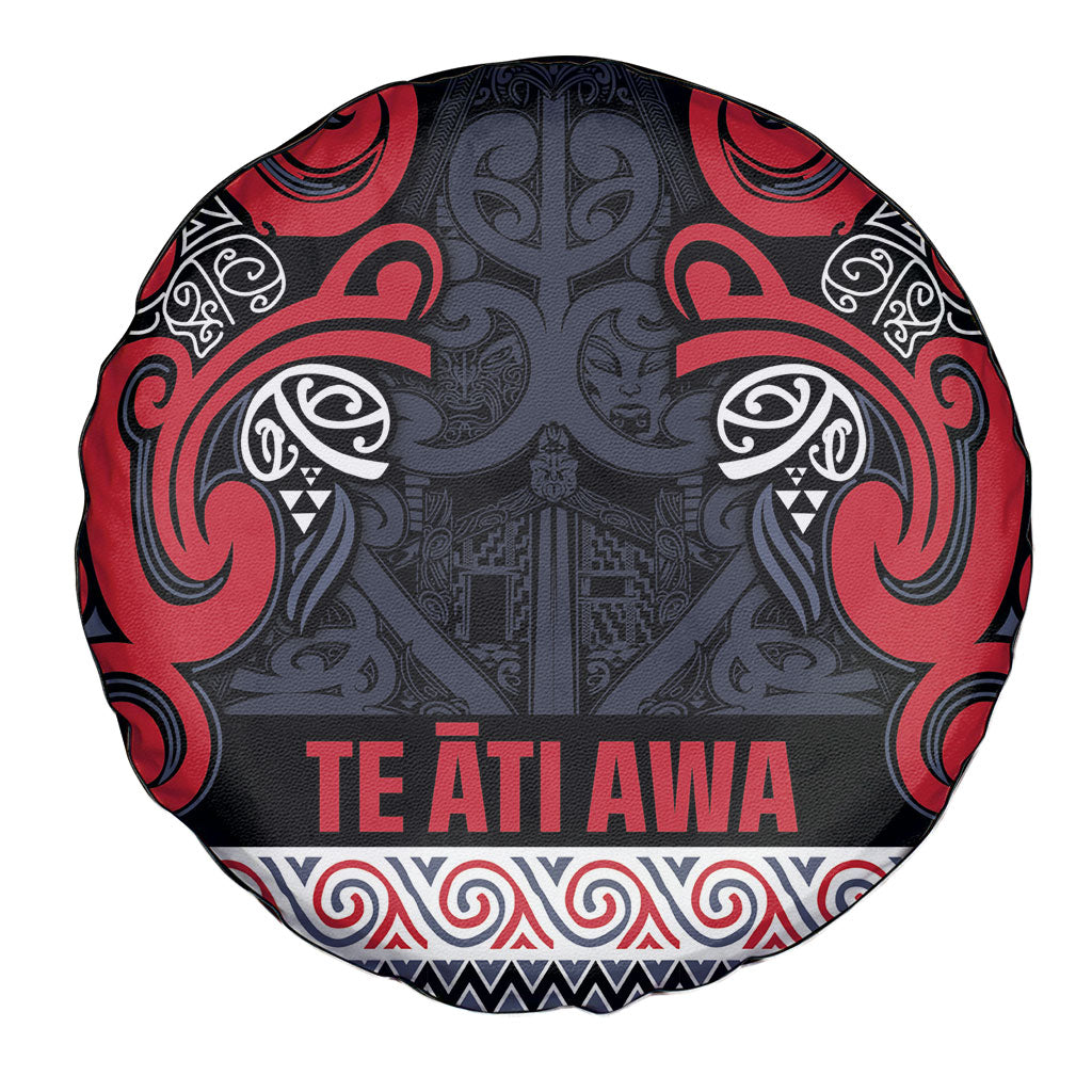 Aotearoa Iwi Te ati Awa Spare Tire Cover Maori Wharenui House Tribal Pattern LT9 - Polynesian Pride
