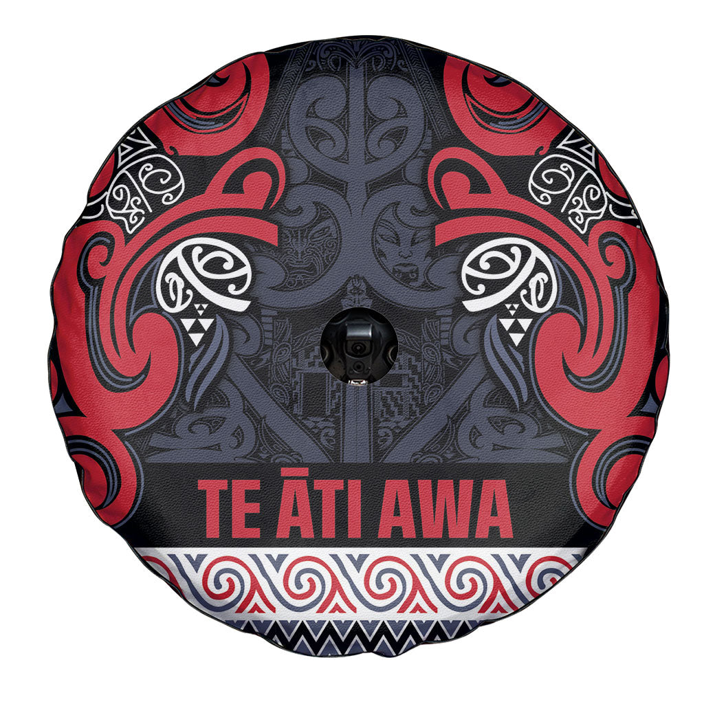 Aotearoa Iwi Te ati Awa Spare Tire Cover Maori Wharenui House Tribal Pattern LT9 - Polynesian Pride