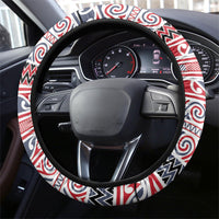 Aotearoa Iwi Te ati Awa Steering Wheel Cover Maori Wharenui House Tribal Pattern LT9 - Polynesian Pride