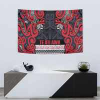 Aotearoa Iwi Te ati Awa Tapestry Maori Wharenui House Tribal Pattern LT9 - Polynesian Pride