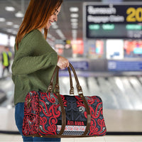 Aotearoa Iwi Te ati Awa Travel Bag Maori Wharenui House Tribal Pattern LT9 - Polynesian Pride