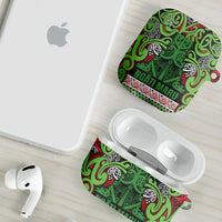 Aotearoa Iwi Ngati Maru Hauraki AirPods Case Maori Wharenui House Tribal Pattern LT9 - Polynesian Pride