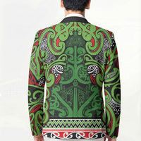 Aotearoa Iwi Ngati Maru Hauraki Blazer Maori Wharenui House Tribal Pattern LT9 - Polynesian Pride