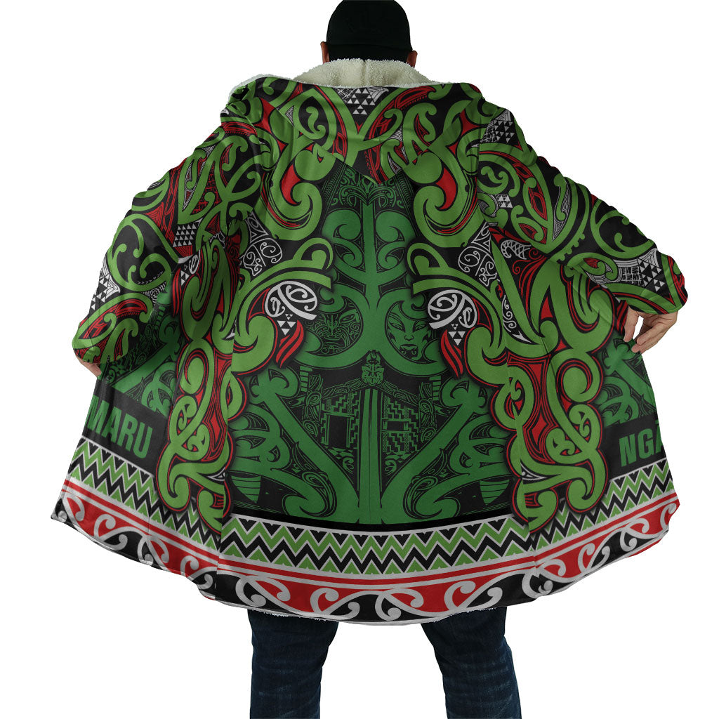 Aotearoa Iwi Ngati Maru Hauraki Cloak Maori Wharenui House Tribal Pattern LT9 - Polynesian Pride
