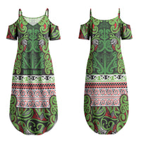 Aotearoa Iwi Ngati Maru Hauraki Couples Matching Summer Maxi Dress and Hawaiian Shirt Maori Wharenui House Tribal Pattern LT9 - Polynesian Pride
