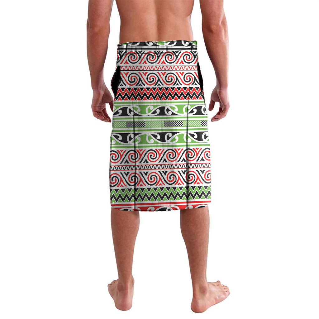 Aotearoa Iwi Ngati Maru Hauraki Lavalava Maori Wharenui House Tribal Pattern LT9 - Polynesian Pride