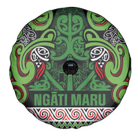 Aotearoa Iwi Ngati Maru Hauraki Spare Tire Cover Maori Wharenui House Tribal Pattern LT9 - Polynesian Pride