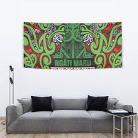 Aotearoa Iwi Ngati Maru Hauraki Tapestry Maori Wharenui House Tribal Pattern LT9 - Polynesian Pride