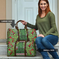 Aotearoa Iwi Ngati Maru Hauraki Travel Bag Maori Wharenui House Tribal Pattern LT9 - Polynesian Pride
