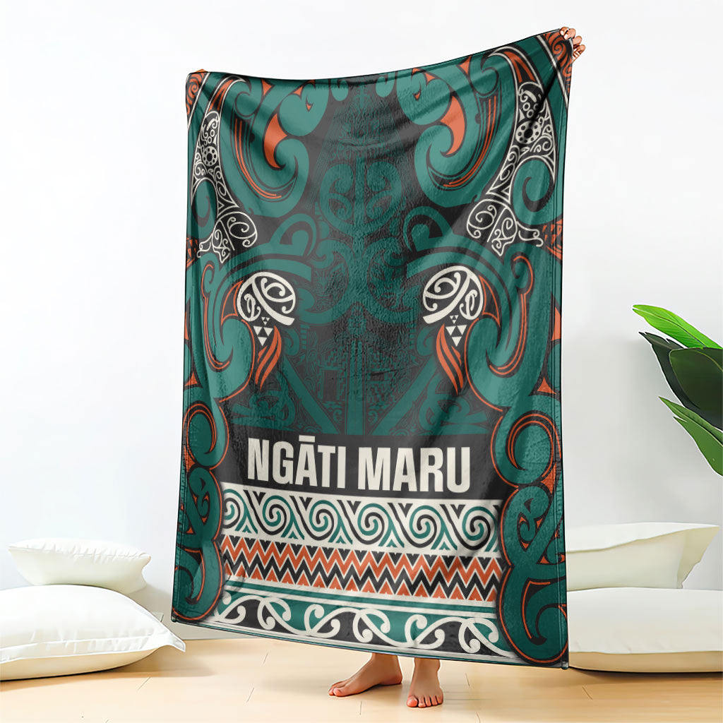 Aotearoa Iwi Ngāti Maru Taranaki Blanket Maori Wharenui House Tribal Pattern LT9 - Polynesian Pride
