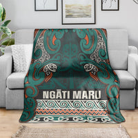 Aotearoa Iwi Ngāti Maru Taranaki Blanket Maori Wharenui House Tribal Pattern LT9 - Polynesian Pride