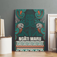 Aotearoa Iwi Ngāti Maru Taranaki Canvas Wall Art Maori Wharenui House Tribal Pattern LT9 - Polynesian Pride