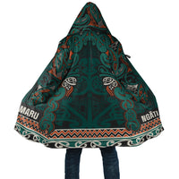 Aotearoa Iwi Ngāti Maru Taranaki Cloak Maori Wharenui House Tribal Pattern LT9 Unisex Deep Teal - Polynesian Pride