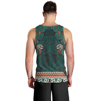 Aotearoa Iwi Ngāti Maru Taranaki Men Tank Top Maori Wharenui House Tribal Pattern LT9 - Polynesian Pride