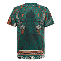 Aotearoa Iwi Ngāti Maru Taranaki Rugby Jersey Maori Wharenui House Tribal Pattern LT9 - Polynesian Pride