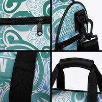 Aotearoa Iwi Ngati Paoa Duffle Bag Maori Wharenui House Tribal Pattern