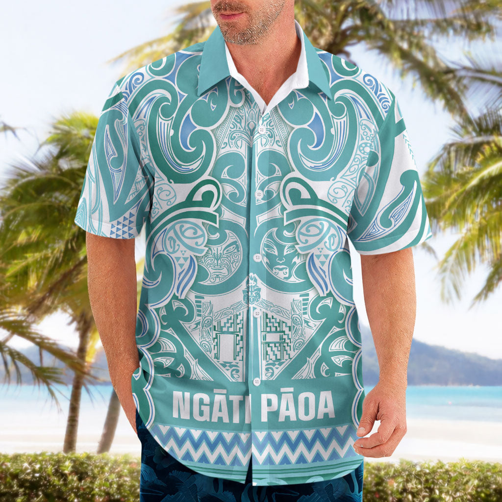 Aotearoa Iwi Ngati Paoa Hawaiian Shirt Maori Wharenui House Tribal Pattern LT9 - Polynesian Pride