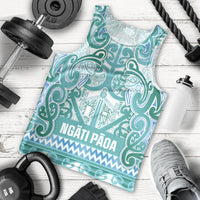 Aotearoa Iwi Ngati Paoa Men Tank Top Maori Wharenui House Tribal Pattern LT9 - Polynesian Pride