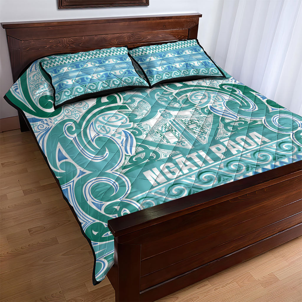 Aotearoa Iwi Ngati Paoa Quilt Bed Set Maori Wharenui House Tribal Pattern LT9 - Polynesian Pride