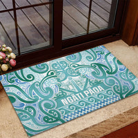 Aotearoa Iwi Ngati Paoa Rubber Doormat Maori Wharenui House Tribal Pattern LT9 - Polynesian Pride