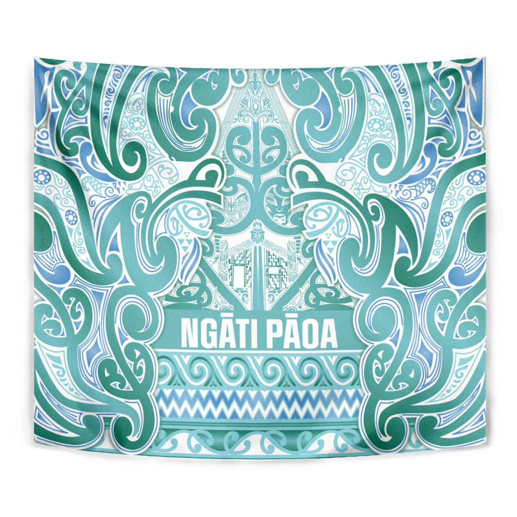 Aotearoa Iwi Ngati Paoa Tapestry Maori Wharenui House Tribal Pattern LT9 - Polynesian Pride