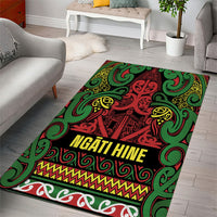 Aotearoa Iwi Ngati Hine Area Rug Maori Wharenui House Tribal Pattern LT9 - Polynesian Pride