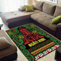 Aotearoa Iwi Ngati Hine Area Rug Maori Wharenui House Tribal Pattern LT9 - Polynesian Pride