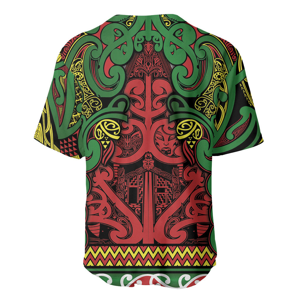 Aotearoa Iwi Ngati Hine Baseball Jersey Maori Wharenui House Tribal Pattern LT9 - Polynesian Pride
