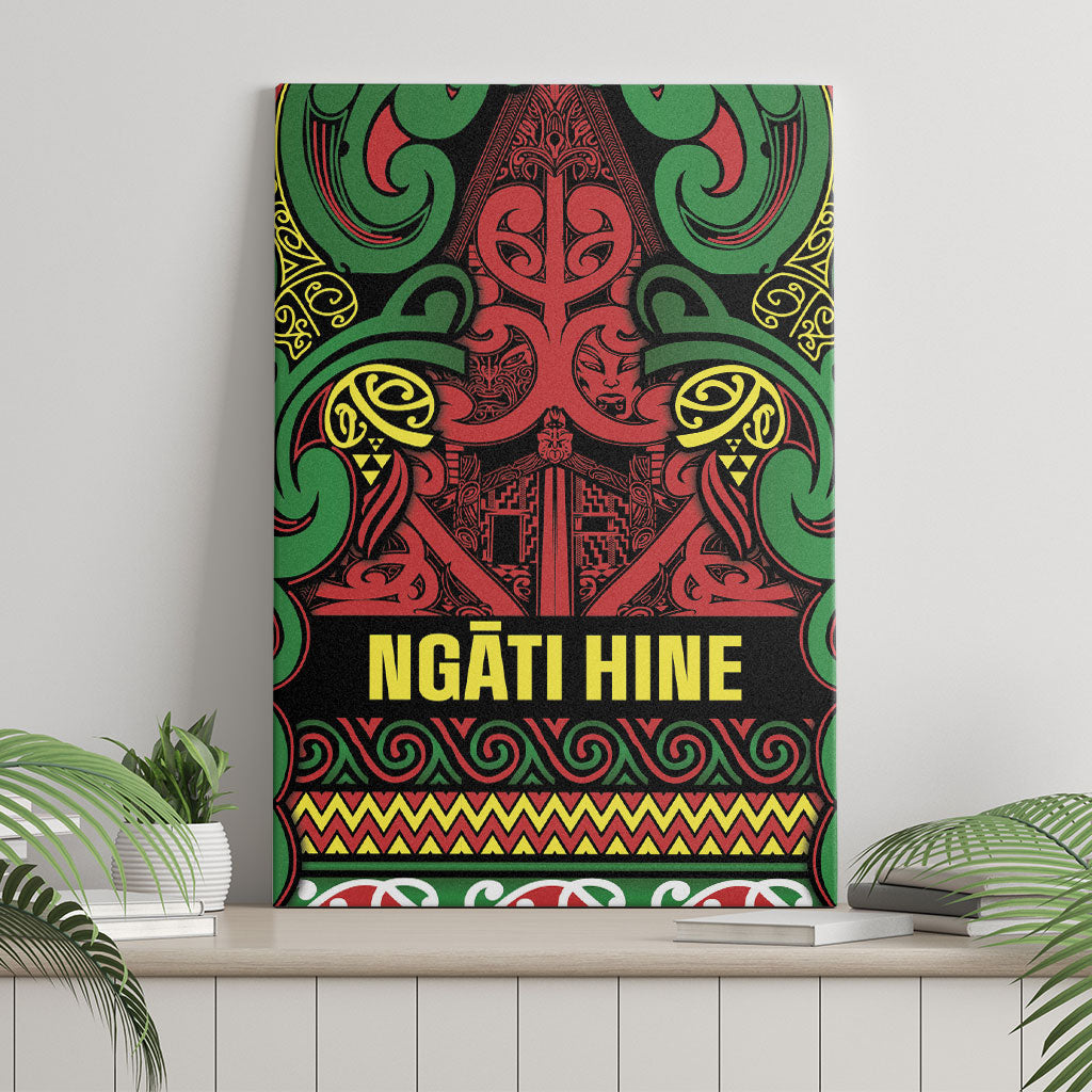 Aotearoa Iwi Ngati Hine Canvas Wall Art Maori Wharenui House Tribal Pattern LT9 - Polynesian Pride