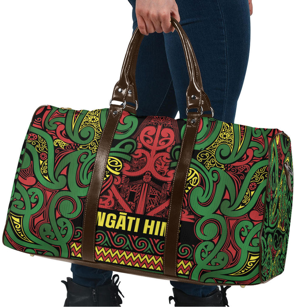 Aotearoa Iwi Ngati Hine Travel Bag Maori Wharenui House Tribal Pattern LT9 - Polynesian Pride