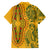 Africa Dashiki Hawaiian Shirt African Tribal Art Mixed Polynesian Tattoo Gold Color Unique LT9 - Polynesian Pride