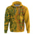 Africa Dashiki Hoodie African Tribal Art Mixed Polynesian Tattoo Gold Color Unique LT9 Pullover Hoodie Gold - Polynesian Pride