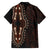 Africa Dashiki Family Matching Long Sleeve Bodycon Dress and Hawaiian Shirt African Tribal Art Mixed Polynesian Tattoo Red Color Unique LT9 - Polynesian Pride