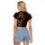 Africa Dashiki Raglan Cropped T Shirt African Tribal Art Mixed Polynesian Tattoo Red Color Unique LT9 - Polynesian Pride