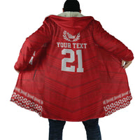 Custom Mate Ma'a Tonga Heritage Cloak Pacific Tribal Rugby Red Edition - Polynesian Pride